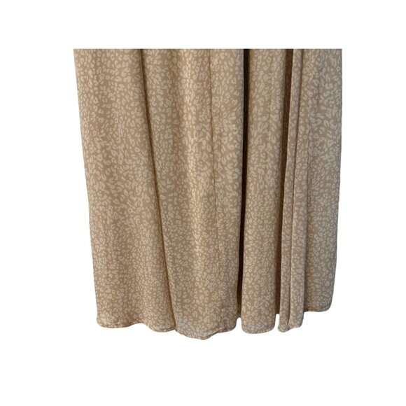 Adrienne cheetah leopard faux wrap maxi dress size medium NWT - Picture 7 of 8